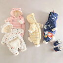 ロンパース 冬着 裏起毛 靴付き ベビー服 着るおくるみ フード付き 女の子 男の子 カバーオール キッズ 長袖 厚手 暖かい 子供服 新生児 赤ちゃん 子ども...