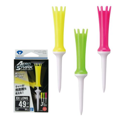 「首振り機能」が飛距離アップに繋がるゴルフティー カップ部分が伸びて360°首振りするので、インパクト時の抵抗を削減してクラブが振り抜きやすくなります! 後もティーの下部は挿さったままなので、紛失しにくい! 段付きなので毎回同じ高さでティーアップできます! 安心の日本製・国内メーカー品 タイプ:エキストラロング / 全長:94mm / ティーアップ高:49mm 色:蛍光色タイプ 素材:本体上部ポリエチレン系樹脂 本体下部ポリプロピレン 中芯エラストマー