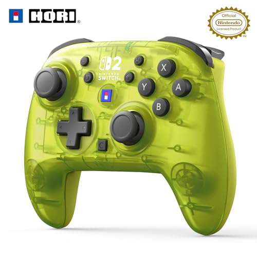 任天堂ライセンス商品ワイヤレスホリパッド TURBO for Nintendo Switch 2 コントローラー シャインイエ..