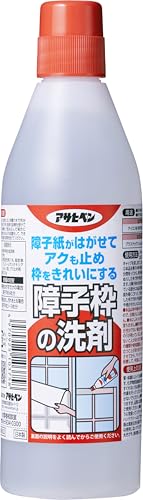 アサヒペン 障子枠の洗剤 250g 障子紙がはがせる アク止め効果 障子枠の洗浄 障子紙はがし約6枚分 障子枠の汚れ落とし約3〜5枚分 日本製