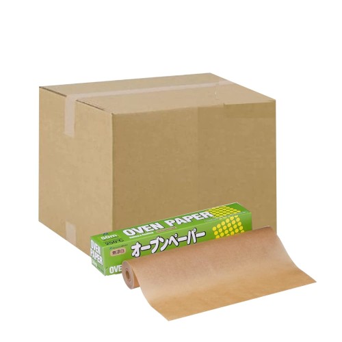 ケース販売 アルファミック(Alphamic) オーブンペーパー 無漂白 30cm×50m 20本