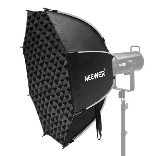 NEEWER 90cm 八角形ソフトボックス オクタゴン Bowensマウント クイックセットアップ 折りたたみ ディフューザー/グリッド/バッグ付 パラボラソフトボックス コンパチブル Aputure 120d Godox SL60w NEEWER Q4 AS600B CB300B Q300 NS92P