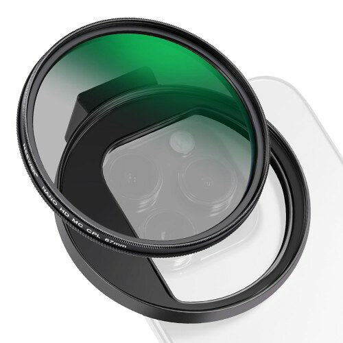 NEEWER 67mm CPLフィルター スマホ用 円偏光カメラレンズフィルター コールドシュークリ ...