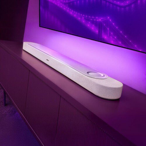 Bose Lifestyle Ultra Soundbar - Dolby Atmos対応 Bluetooth Wi-Fi接続 ワイヤレスホーム テレビ用サウンドバー サラウンドサウンド ホワイトスモーク