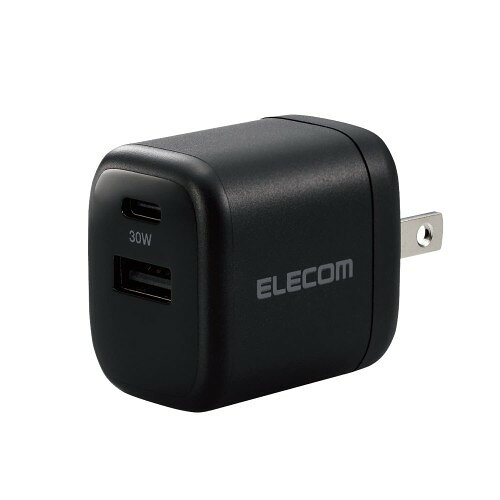 エレコム 充電器 65W USB PD対応 3ポート Type-C USB-A iPhone 16 15 14 iPad Macbook Air ノートPC ブラック EC-AC4465BK