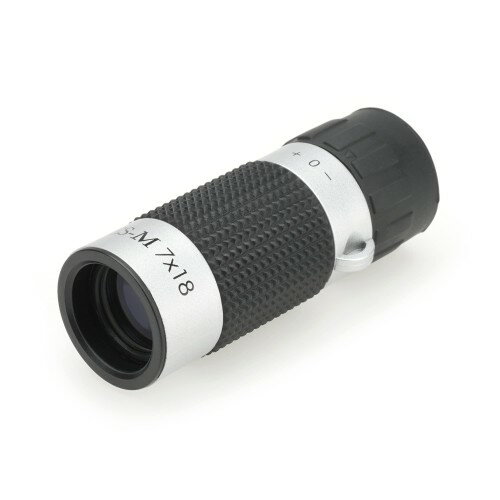 ケンコー(Kenko) 単眼鏡 CERES-M 7×18 7倍 18口径 コンパクト設計 重さ35g ケース・ストラップ付属 シルバー CRM01
