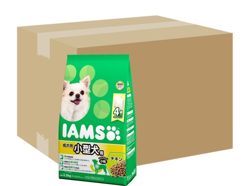 アイムス ドッグ 1歳から 小型犬用 小粒 2.3kg × 4 (ケース販売) 小分け(575g×4袋) チキン 総合栄養食 ドッグフード 犬 ドライフード 歯の健康維持 健康的な消化吸収 免疫力の維持 獣医師の知見で開発 IAMS