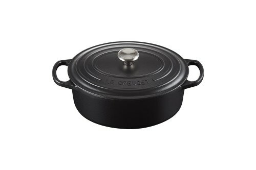 ル・クルーゼ(Le Creuset) 鋳物 ホーロー 鍋シグニチャーココット・オーバル27cm マッ ...