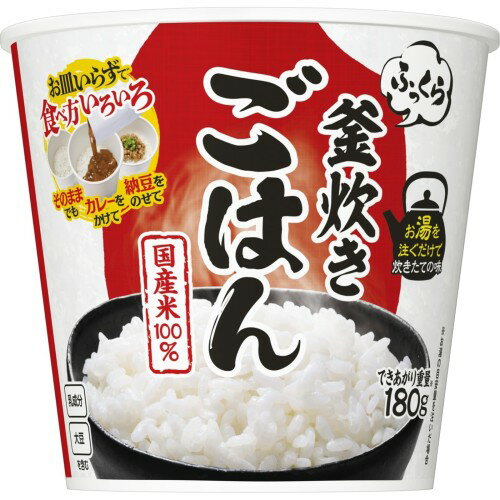 Dried Food - 日清食品 日清ふっくら釜炊き ごはん 72g×6個 [ごはん ご飯 国産米 インスタント お湯かけ 防災 ローリングストック]