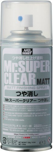 GSI クレオス(GSI Creos) Mr.スーパークリアー つや消し スプレー 170ml ホビー用仕上材 B514