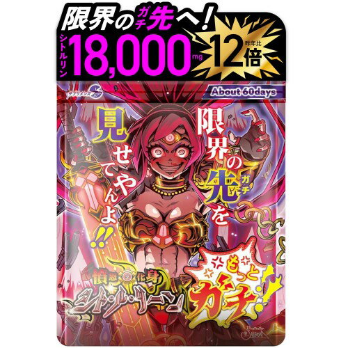 もっとガチの成分量で約60日分 SMENS(サプリメンズ) 憤怒の化身シト ル リーン もっとガチ L-シトルリン L-アルギニン 120粒 約60日分
