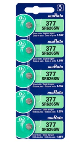 muRata 377 sr626sw 旧：SONY(ソリー)SONY（ソニー） SR626SW(377) 5個入 時計用電池 海外パッケージ-valuemart24 並行輸入品