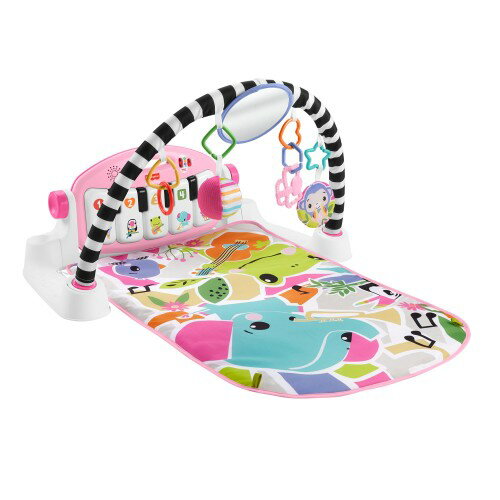 Maternity Foods - フィッシャープライス(fisher price) あんよでキック！感覚が育つ4WAYバイリンガル・ピアノジム ピンク 赤ちゃん・幼児おもちゃ 知育・学習玩具 室内遊具 ベビージム ・ プレイマット ・ 英語 ・ 外国語 0ヵ月から ピンク JLK18