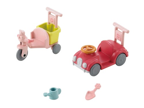 Rakuten - シルバニアファミリー 家具 三輪車・くるまセット カ-216 STマーク認証 3歳以上 おもちゃ ドールハウス Sylvanian Families エポック社 EPOCH