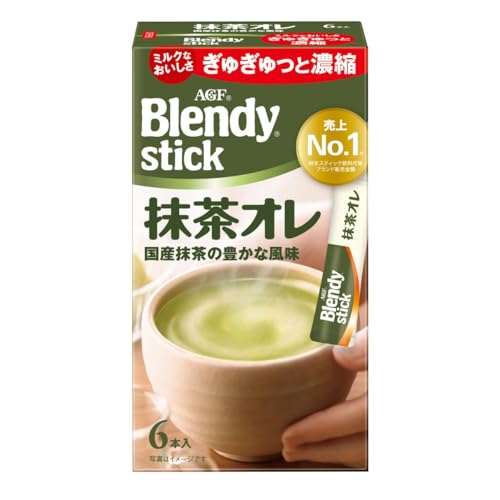 AGF ブレンディ スティック 抹茶オレ 6本 ×6箱 粉末 抹茶 rainbow-arch-10118908 レインボーアーチ パッケージ画像