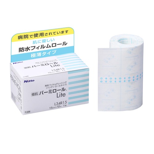 ニトムズ 優肌パーミロールLite 肌にやさしい かぶれにくい防水フィルム 極薄タイ...
