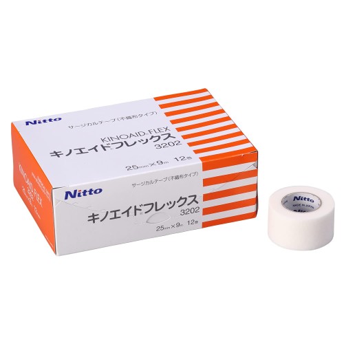 Rakuten - ニトムズ キノエイドフレックス 不織布 サージカルテープ 汎用タイプ 25cm×9m 12巻 3202