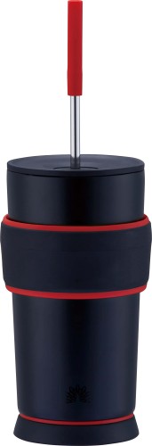 型式：ATX-R55 色記号：RB(レッドブラック) 容量：550ml 保冷効果：7℃以下(1時間) 商品寸法(約cm)：W9.1 × D9.0 ×H25.8 ※ストロー含む