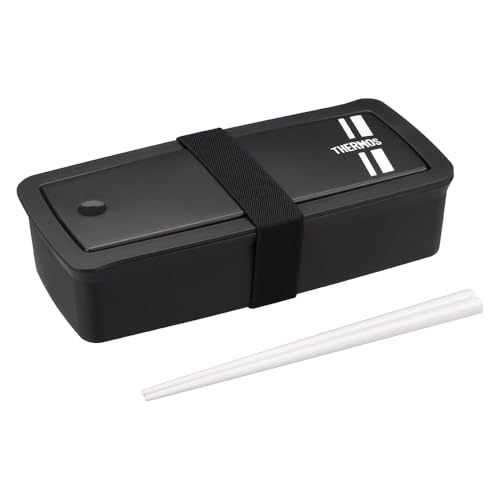 シンプルデザインのお弁当箱！ 本体サイズ(約):幅21.5×奥行き9.5×高さ5cm、本体重量(約):200g、容量:600ml 生産国:中国 素材:フタ・本体・仕切り：ポリプロピレン / ハシフタ：ABS樹脂 / パッキン：シリコーンゴム / ハシ：飽和ポリエステル樹脂