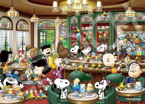 エポック社（EPOCH） 500ピース ジグソーパズル PEANUTS 喫茶スヌーピー （38×53cm） 07-470s のり付き ヘラ付き 点数券付き