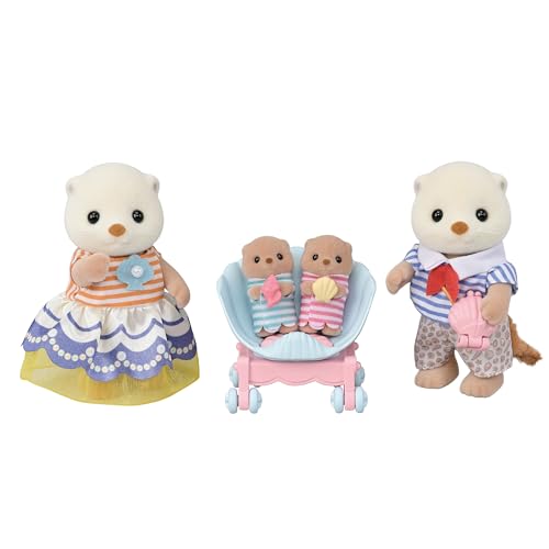Rakuten - シルバニアファミリー 人形 ラッコファミリー FS-54 STマーク認証 3歳以上 おもちゃ ドールハウス Sylvanian Families EPOCH