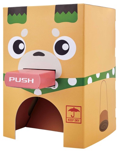 ポチっと発明ピカちんキット ピカッと発明 ダンボールポチっと自販機