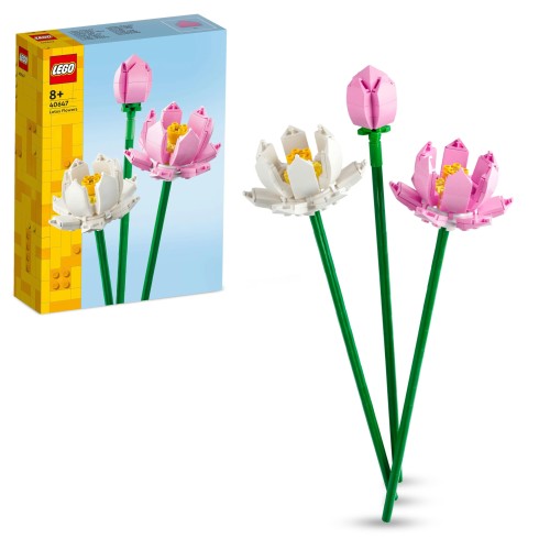 レゴブーケをつくろう – お部屋に華やかな彩りを添えてくれるレゴ ハスの花(40647)は、手づくりのホームデコが好きな方やじっくり取り組む組み立てが好きな方にぴったり 気持ちを花で伝えよう – お誕生日プレゼントや御礼の気持ちを伝える個性あるギフト 花瓶でのフラワーアレンジメントに – 茎を含むハスの花のサイズ:高さ 約30cm 花 花束 造花, インテリア雑貨 オシャレ が好きな 8歳 9歳 10歳 小学生 男の子 女の子 向けのおもちゃ