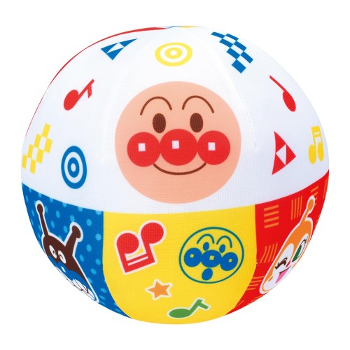 『ベビラボ』シリーズより、 「～脳を育む～アンパンマンやわらかメロディボール」が登場！ 振ったり投げたりすると音が鳴る楽しいボールです。 布製で柔らかく1才のお子さんでも安全安心に遊ぶことができます。 アンパンマンのマーチをはじめとしたメロディ5曲、アンパンマンやばいきんまんたちのセリフもたっぷり収録！ 1~10の数字を学べるすうじモードも搭載しています。 親子でも一緒に身体を動かしながら遊べるアイテムです。手洗いOKの布製でお手入れも簡単です。 電池：単4 × 2（別） 対象年齢：1才～ (c)やなせたかし／フレーベル館・TMS・NTV