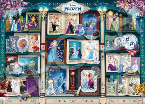 에포크 사 (EPOCH) 500 개 지그 소 퍼즐 디즈니 퍼즐 장식 콜라주 Bookshelf / Frozen (북 선반 / 아나운서와 눈의 여왕) (38 × 53cm) 74-304s 접착제 주걱 포함 장식 스티커 포함
