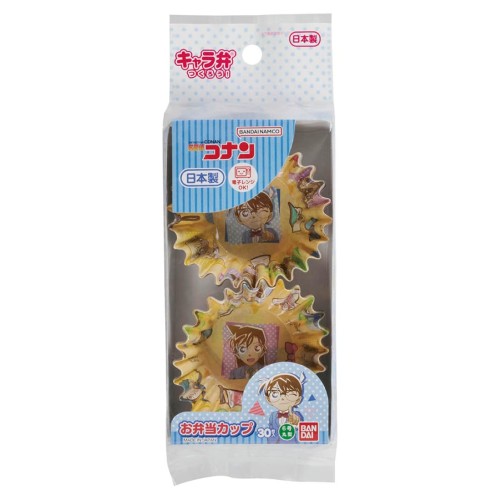 サイズ（1枚当り）：約 直径6.3×高さ2.5cm、 （底）約 直径3.3cm、材質：PET樹脂フィルム＋紙、電子レンジの使用：可、入数：30枚、生産国：日本 名探偵コナン お弁当カップ 6号 30枚入 お弁当やパーティーを楽しく演出します。