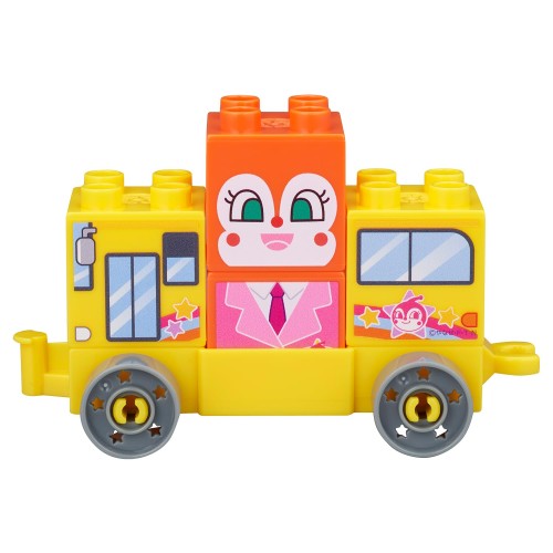  Blocklabo ブロックラボ つながる！ひろがる！のりものブロックシリーズドキンちゃんとスクールバス それいけ！アンパンマン