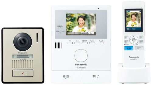 Rakuten - パナソニック ワイヤレスモニター付き テレビドアホン 30万画素 LEDライト搭載 どこでもドアホン VL-SWZ200KL
