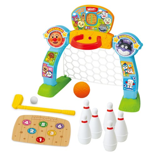 Rakuten - ジョイパレット(JOYPALETTE) アンパンマン チャレンジ! 能力アップ! スポーツデラックス4in1セット