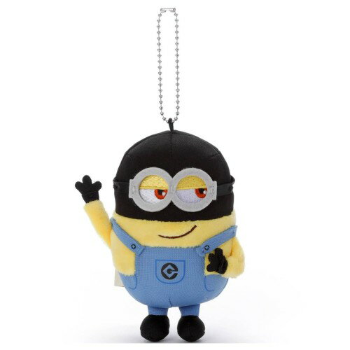 괴도 그루의 미니언 초변신 볼 체인 마스코트 론 봉제인형 높이 약 11cm