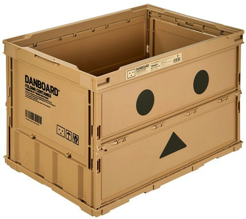 Rakuten - TRUSCO(トラスコ) ダンボー 薄型折りたたみコンテナ 50L フタ無 TR-O50B-A-DNB ベージュ 収納ケース 収納ボックス