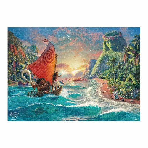 テンヨー(Tenyo) 日本製 300ピース ジグソーパズル ディズニー Moana キャンバススタイル (30.5x43cm) D-300-073 のり付き ヘラ付き サービスカード付き