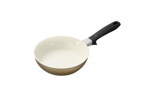 肉はジューシー、野菜はシャキッと仕上げるセラミック加工は熱まわりが良く、遠赤外線効果によって、肉料理をジューシーに、魚はふっくら、野菜炒めをシャキッと仕上げます。汚れが付きにくくお手入れも簡単です。しつこい汚れにはメラミンスポンジが使えます。 PFAS不使用・セラミック加工フライパンの調理面加工には人体や環境に影響を及ぼす可能性のあるPFAS・鉛・カドミウム・化学物質 (PTFE ※1やPFOA ※2) は使用していません。(※1 PTFE : ポリテトラフルオロエチレン=フッ素樹脂成分、※2 PFOA : ペルフルオロオクタン酸=フッ素樹脂製造過程で使われる化学物質) オール熱源対応商品サイズ:幅21.2×奥行き40.0×高さ7.0cm（ハンドル含めた高さ） ／ パンの深さ:5.2cm ／ 重量:600g 素材・材質:本体/アルミニウム合金（内面:セラミック塗膜加工/外面:耐熱塗装）・ステンレス鋼(はり底)、ハンドル/アルミニウム合金・フェノール樹脂 ／ 生産国:ベトナム 長くお使いいただくために強火での調理は焦げ付きやコーティングの劣化に繋がりますので、中火以下で調理してください。（※中火：火の先が鍋の底に触れる程度）また、油を引いてから予熱を行い、調理中も温度は上がり続けますので、火加減にはご注意ください。