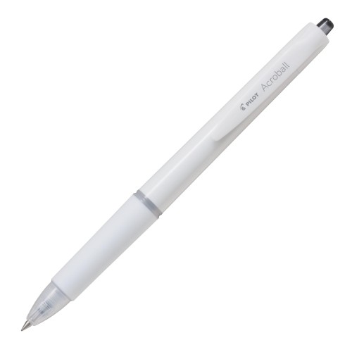 Rakuten - PILOT ボールペン 油性 アクロボール 0.5mm オフホワイト／黒インキ 10本 10BAB15OWB