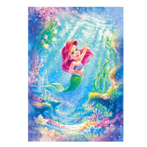 テンヨー(Tenyo) 日本製 108ピース ジグソーパズル ディズニー アリエル 〈ビューティフル チャイルド〉 (18.2x25.7cm) D-108-073 のり付き へら付き サービスカード付き