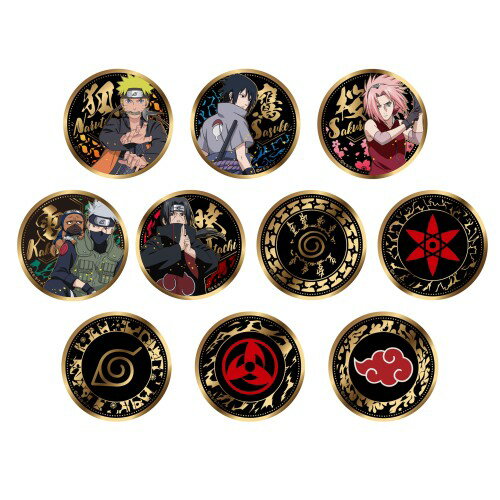 Rakuten - テンヨー(Tenyo) 金バッジ NARUTO Vol.1 1個 単品販売 TKB-A02 合金メッキ仕上げ 缶バッジ 直径約5.5cm