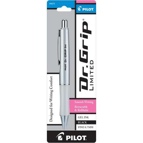 Rakuten - 逆輸入品パイロット ドクターグリップ Dr. Grip ゲル Gel ゲルインク ボールペン リミテッド 黒 0.7mm (細字) プラチナ