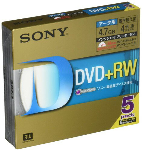 ソニー データ用DVD+RW 4倍速 5mmケー�