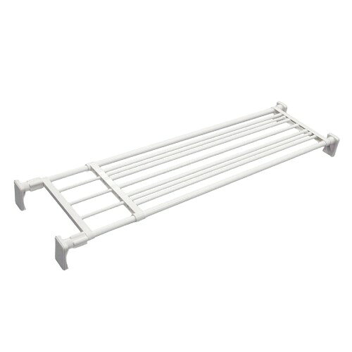 Rakuten - 平安伸銅工業 HEIAN SHINDO つっぱり棚 超強力ワイド ホワイト 取付幅118~190cm 耐荷重50-20kg RA-12