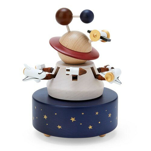 本体サイズ：サイズ：約幅10×奥行10×高さ14.5cm。 曲名：「スター・ウォーズ」　メイン・タイトル　宇宙船や宇宙飛行士が上下に動きながら回ります (C)2024 SANRIO CO.,LTD.(P) サンリオ SANRIO 音楽ボックス メロディー おもちゃ 記念 卓上飾り インテリア 誕生日 バースデー プレゼント ギフト 母の日 父の日 退職 還暦 卒業 入学 祝い 結婚 通販 通信販売