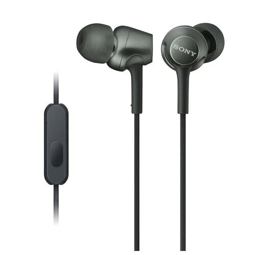 ソニー イヤホン MDR-EX255AP : カナル型 リモコン・マイク付き ブラック MDR-EX25...