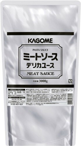 原材料:野菜(たまねぎ、にんじん)、トマトペースト、砂糖、食用植物油脂、食肉(牛肉、豚肉)、大豆加工品、ビーフエキス、食塩、香辛料/増粘剤(加工デンプン)、香辛料抽出物、酸味料、調味料(アミノ酸等)、(一部に小麦・牛肉・大豆・豚肉を含む) 内容量:3kg カロリー:100g当り カロリー:95kcal 商品サイズ(高さx奥行x幅):5cm×21cm×39cm 炒めた合挽き肉、たまねぎ、にんじんを完熟トマトでじっくり煮込んだやさしい味わいのミートソースです。