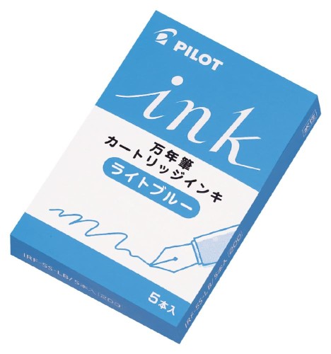 PILOT インク カートリッジ 万年筆用カートリッジインク ライトブルー IRF5SLB パ...