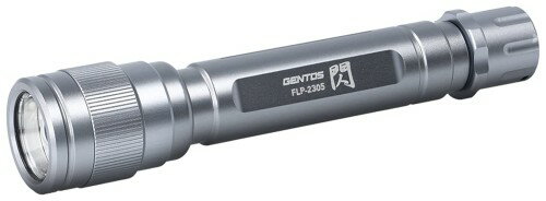 Rakuten - GENTOS(ジェントス) LED 懐中電灯 明るさ320ルーメン/実用点灯11時間/耐塵/防滴 単3形電池2本使用 閃シリーズ FLP-2305