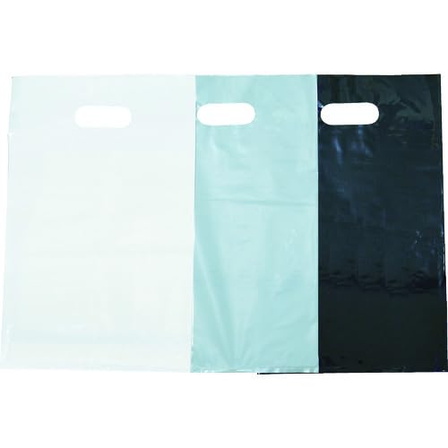 Rakuten - トラスコ中山(TRUSCO) カラーポリ手提げ袋S 黒 0.08×250×400mm 20枚入 カタログ、書類の持ち運びに 部品の持ち運び用に 丈夫で破れにくい 30袋 ケース販売 F2540BK