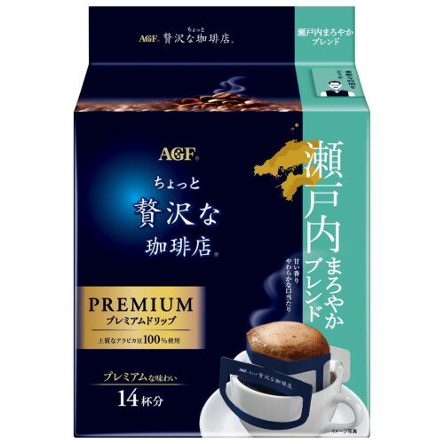 Canned, Jarred Food - AGF ちょっと贅沢な珈琲店 レギュラーコーヒー プレミアムドリップ 瀬戸内まろやかブレンド ドリップコーヒー 14個 (x 3)